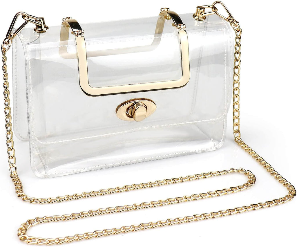 Clear Purse for Women, Clear Bag for Stadium Events, Transparent Stadium Purse