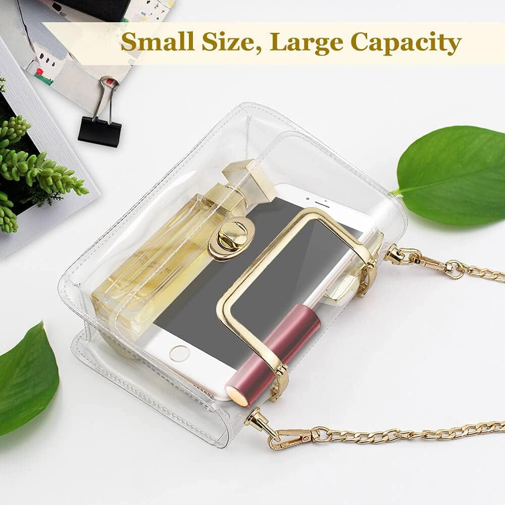 Clear Purse for Women, Clear Bag for Stadium Events, Transparent Stadium Purse